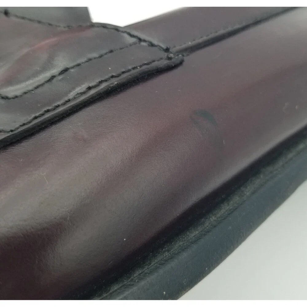 G. H. Bass & Co. Weejuns Burgandy Oxblood Leather Penny Loafers Men's Size 11 D